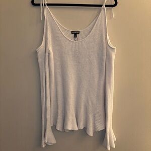NWT Express Women’s White Long-sleeve Sweater Size L